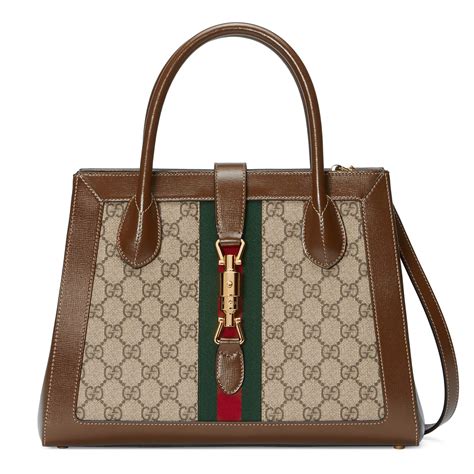 gucci jackie tote medium|gucci shoulder tote bag.